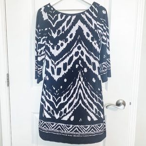 Printed Shift Dress